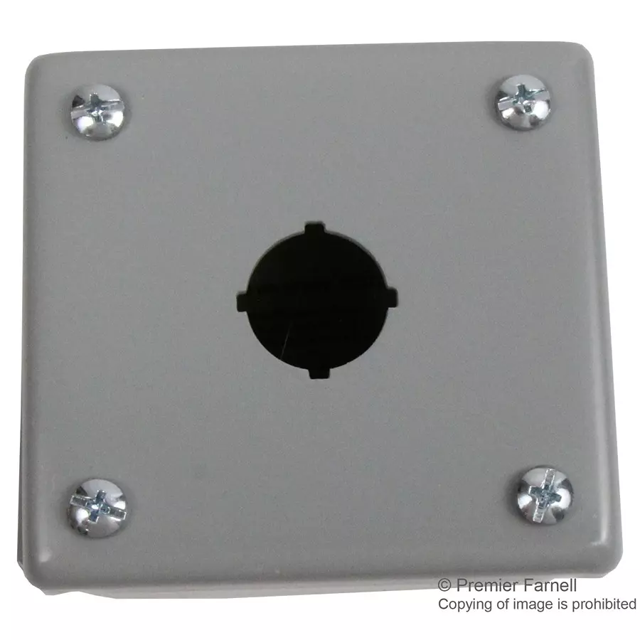 NVENT HOFFMAN ENCLOSURE, PUSHBUTTON, 1 HOLE, STEEL, E1PBG