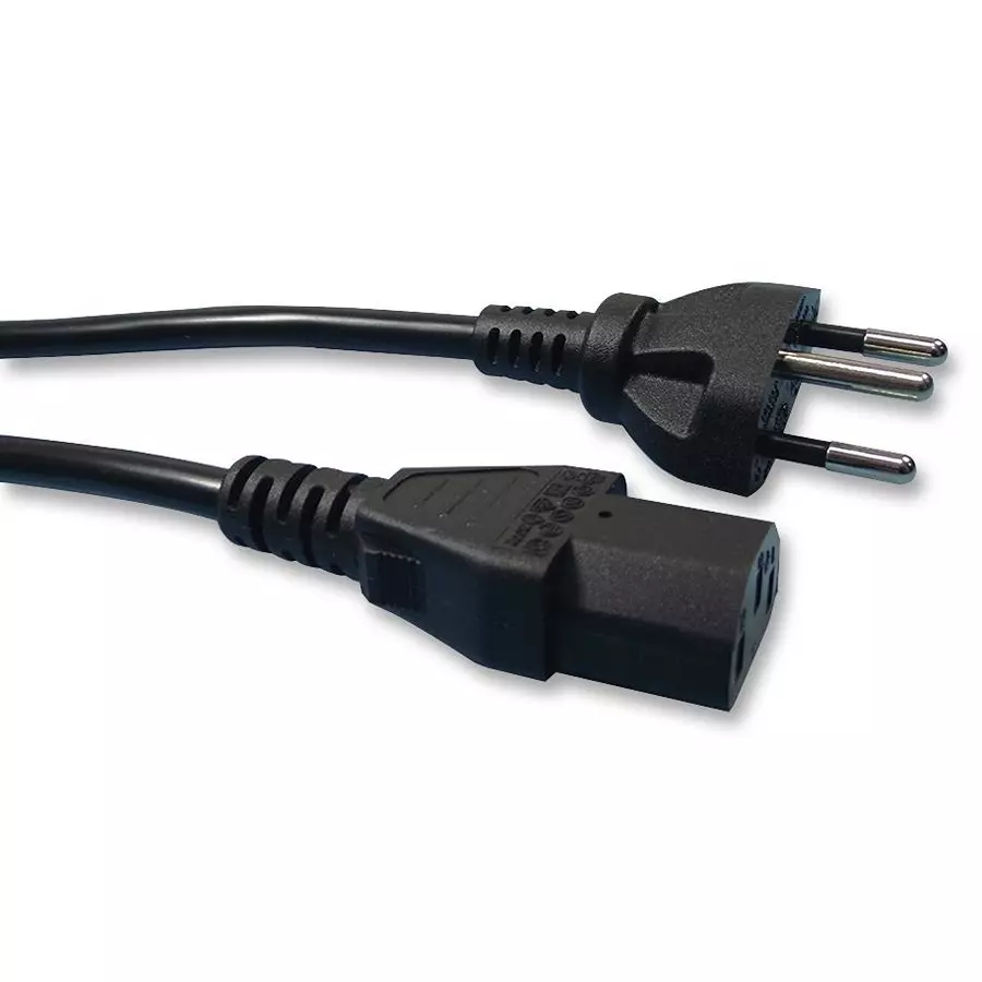 VOLEX POWER CORD,SWISS TYPE 12 TO IEC C13,2.5M, X-525583A-SEV