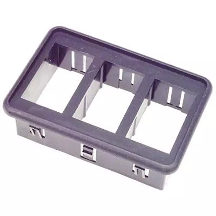 CARLING TECHNOLOGIES MOUNTING PANEL, VM3-01 SNAP-IN BRACKET BLACK