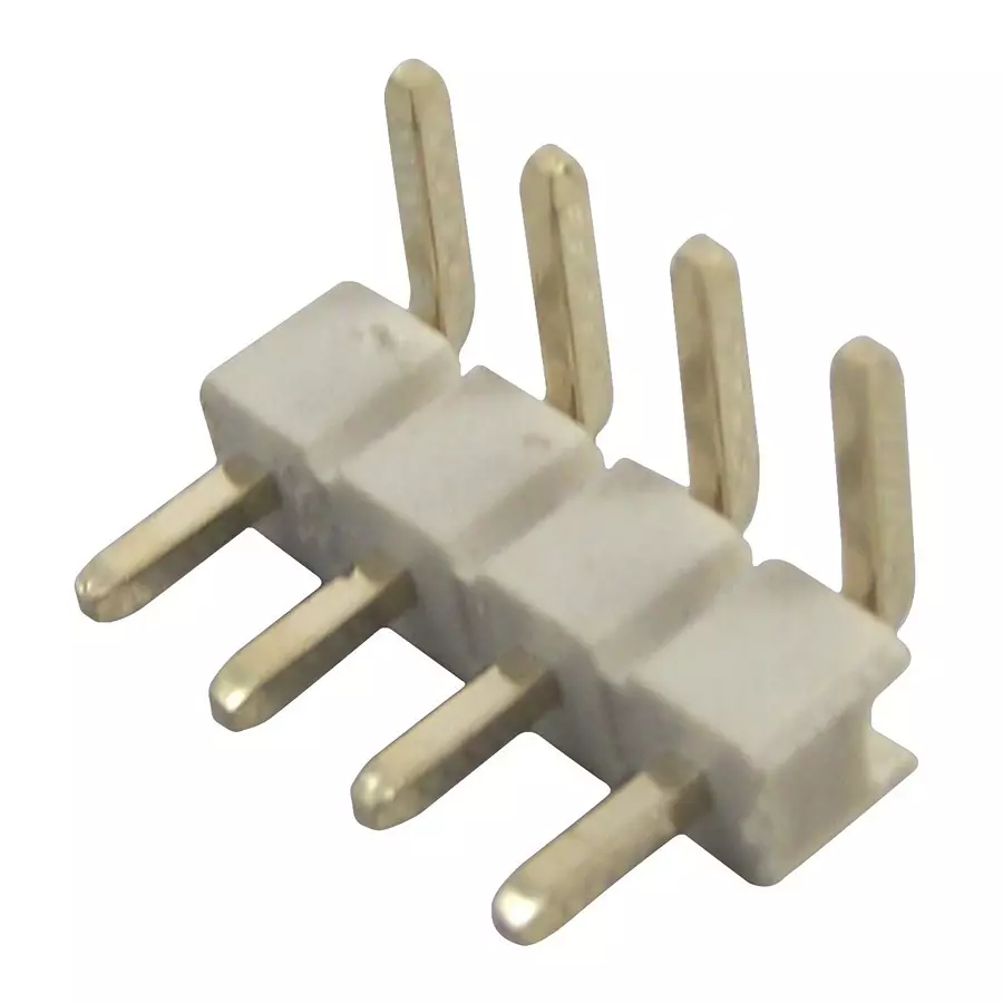 GCT HEADER, 2.54MM, THT, R/A, 4WAY, BG303-04-A-0300-L-G (Pack of 10)