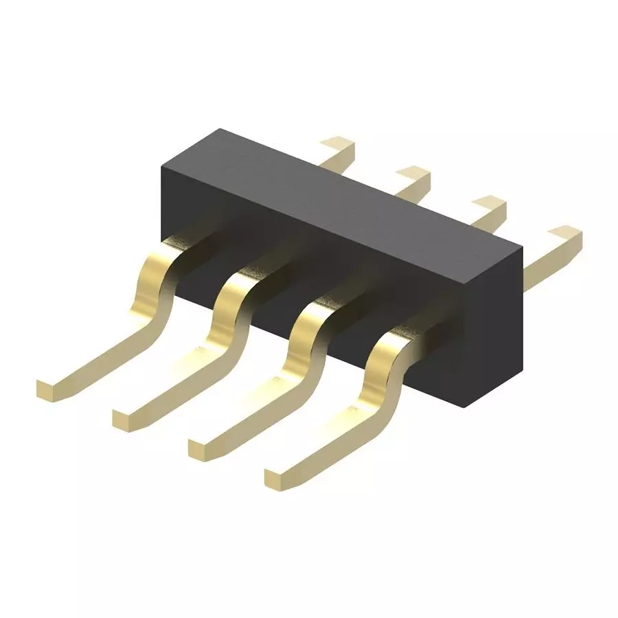 GCT CONNECTOR, HEADER, 4POS, 1ROW, 1MM, BC034-04-A-V-0150-L-D