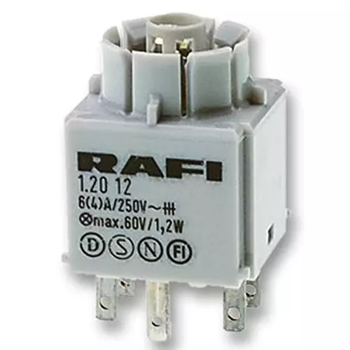 RAFI CONTACT BLOCK, STANDARD, 1NO/1NC, 1.20.122.041/0000