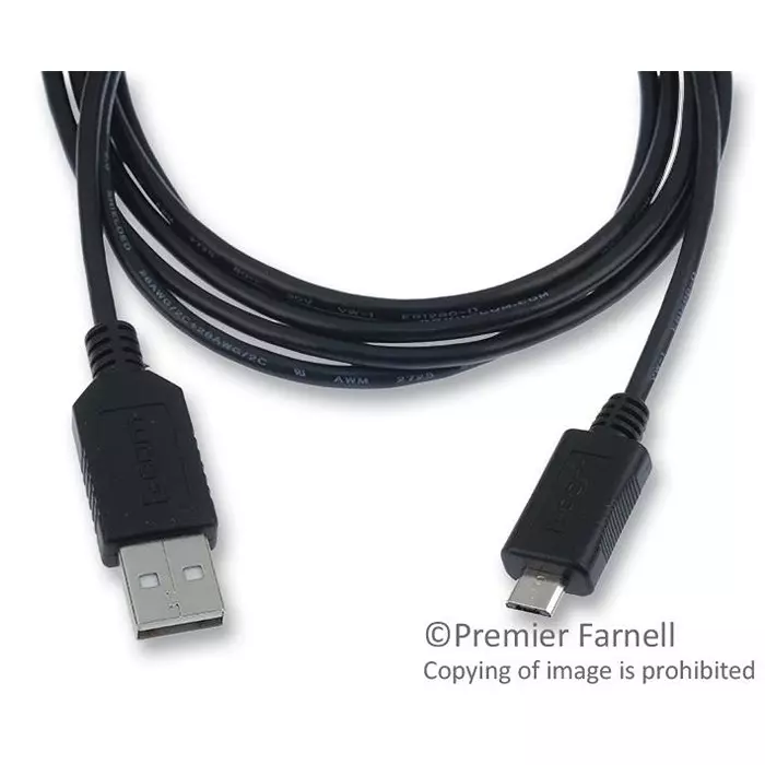 L-COM COMPUTER CABLE, USB, 2M, BLACK, CSMUAMICB-2M