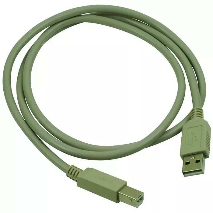 L-COM USB CABLE, 2.0 A PLUG-B PLUG, 1M, GREY, CSMUAB-1M