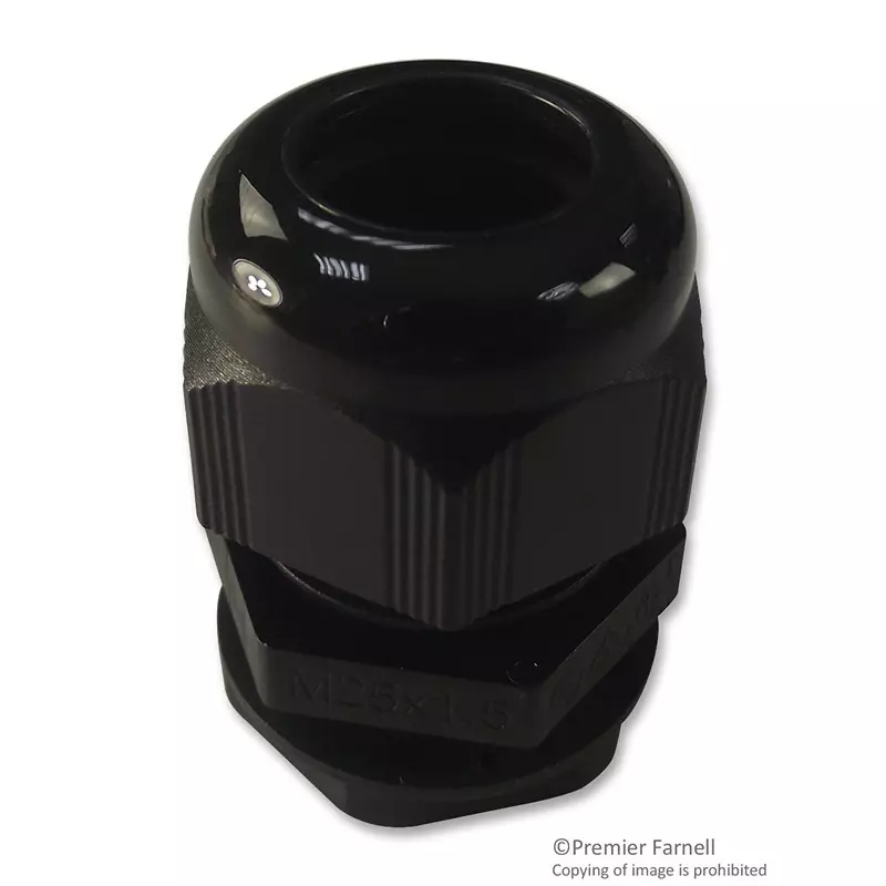 TE CONNECTIVITY Cable Gland, Pa, 18Mm, M25, Black, 1478769-5