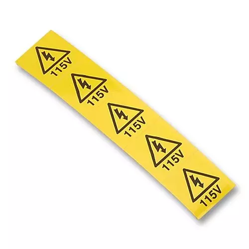 TE CONNECTIVITY Label, 115V , 13040 (Pack of 10)