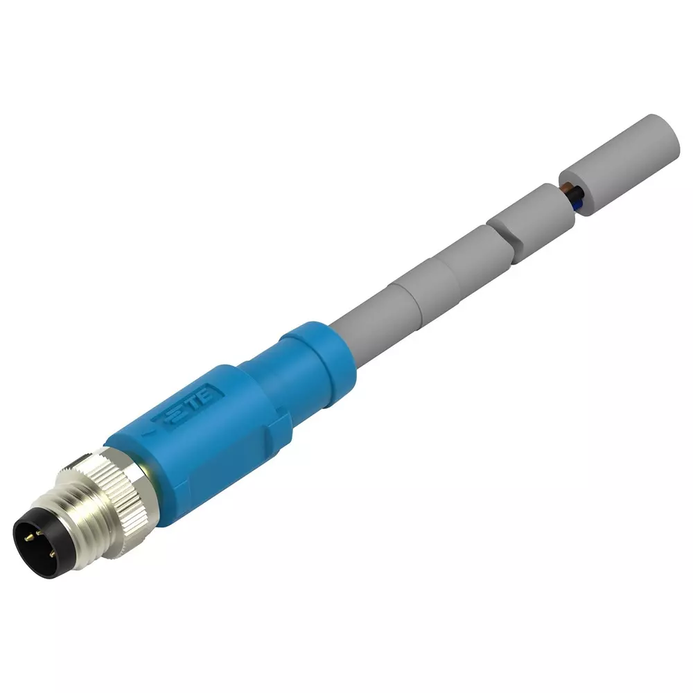 TE CONNECTIVITY Sensor Cord, 3P, M8 Plug-Free End, 10M, T4061120003-007