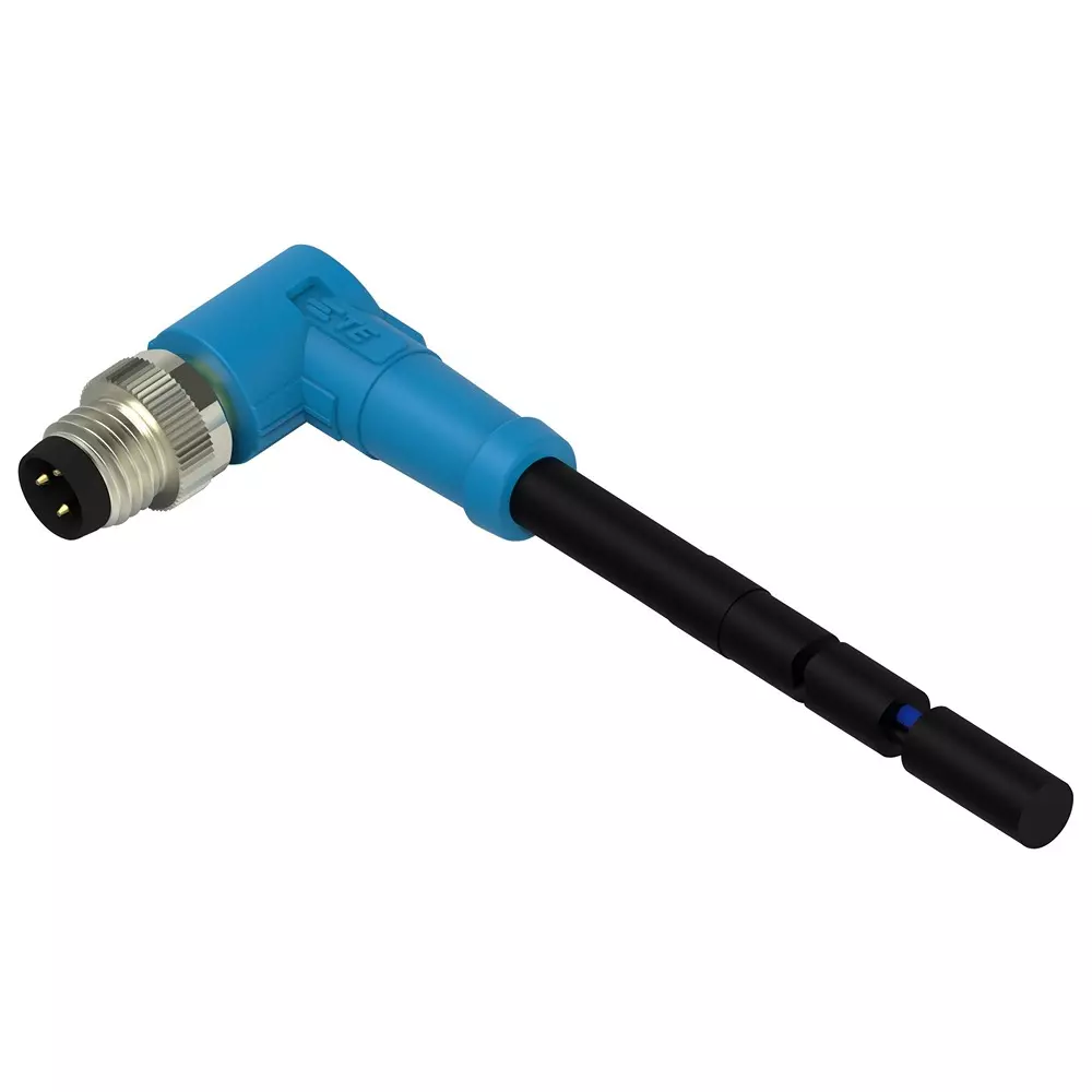 TE CONNECTIVITY Sensor Cord, 3P, M8 Plug-Free End, 5M, T4061210003-005