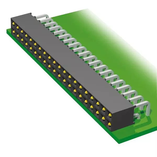 SAMTEC Connector, Header, 20Pos, 2.54Mm, IPT1-110-01-L-D-RA