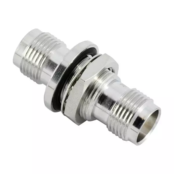 HUBER+SUHNER Rf Coax Adapter, Tnc JACk-JACk, 50 Ohm, 34"TNC-50-0-1/133"NE