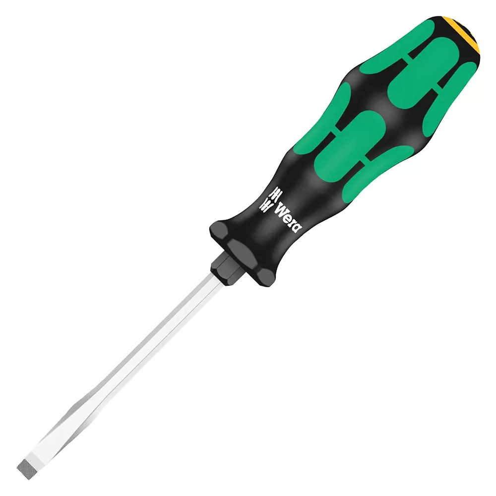WERA Screwdriver, Hexagon, Slot, 4.5X90mm, 007672