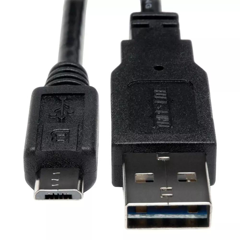 EATON TRIPP LITE Usb Cable, 2.0 Type A-Micro B Plug, 6", UR050-06N