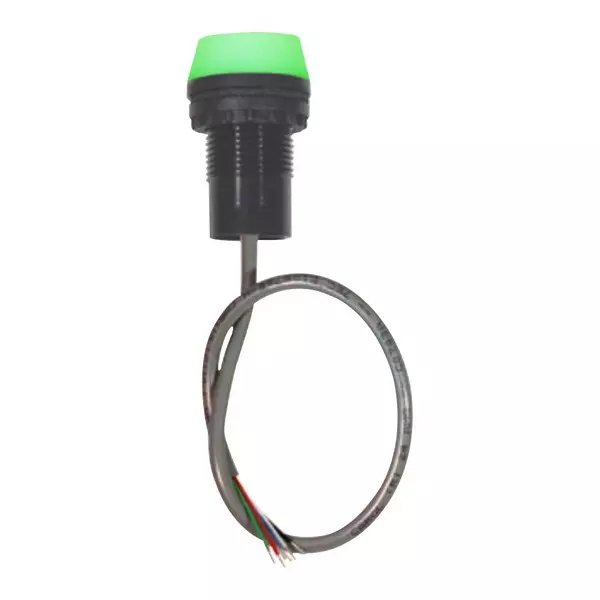 MALLORY StACk Light, Green, Round, 12VDC, 30mm, JR16-G-D