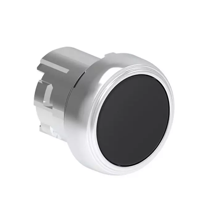 Lovato LPSB10 Series Black Spring Return Push Button, 22 mm Cutout, LPSB102
