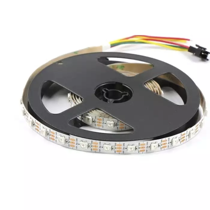 Intelligent LED Solutions 5 V DC RGB LED Strip Light, 2m Length, ILPX-K517-RGB1-2M0-SK15V10-01.
