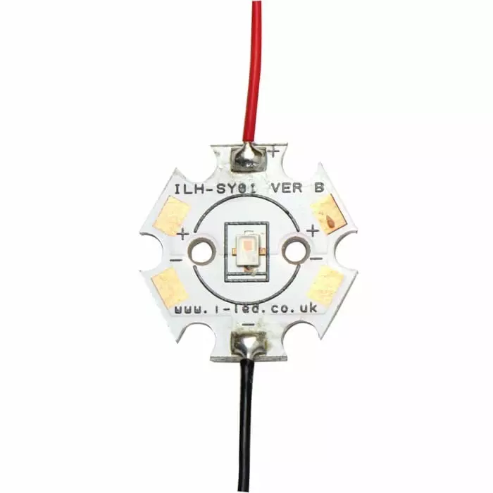 Intelligent LED Solutions P2720 LED Array, 1 Red LED, ILH-SY01-CNRD-SC201-WIR200.