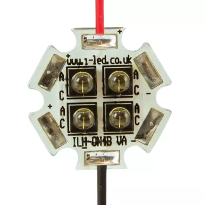 Intelligent LED Solutions OSLON Black 4 PowerStar IR 850 nm IR LED, SMD package, ILH-IN04-85NL-SC201-WIR200.