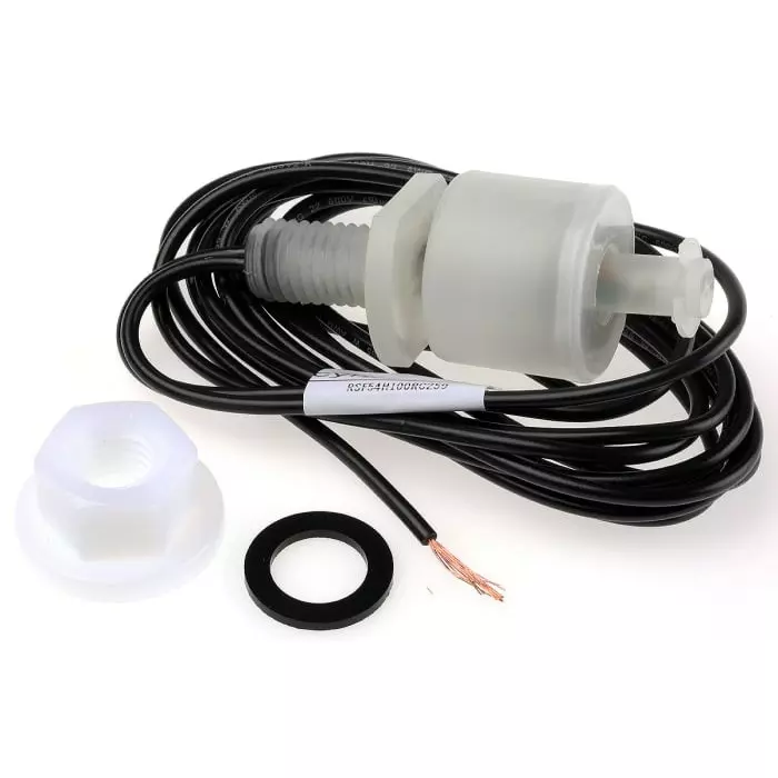 SENSATA / CYNERGY3 RSF50 Series Vertical Polypropylene Float Switch 1 m Cable NO/NC 300V AC Max 300V DC Max, RSF54H100RC