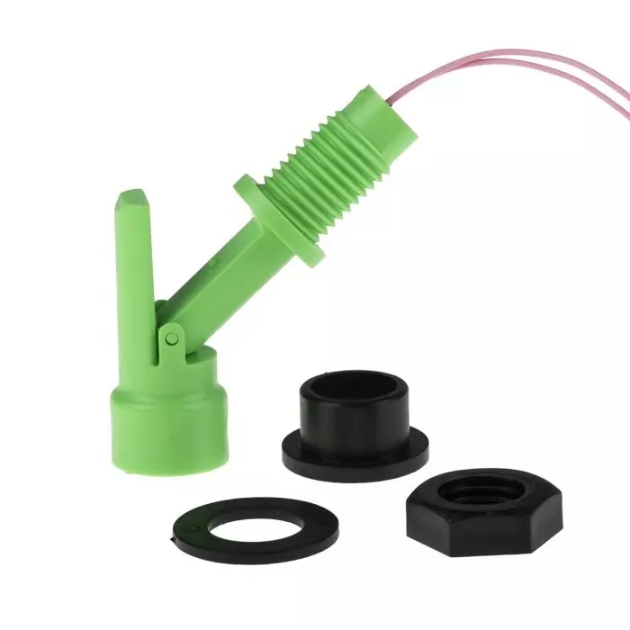 SENSATA / CYNERGY3 LLF 70 Series Horizontal External Polyvinylidene Fluoride Float Switch 1 m Cable SPNO 240V AC, LLF77Y100GN