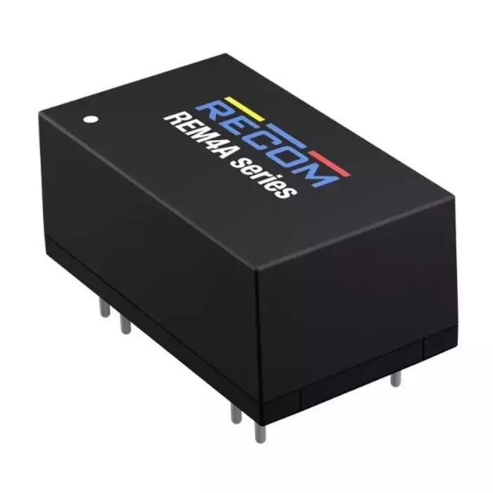 RECOM POWER DC-DC Converter 15 V DC 117 mA Output 4.5-12 V DC Input 4 W Through Hole, REM4A-0515D (Pack of 10 Pcs)