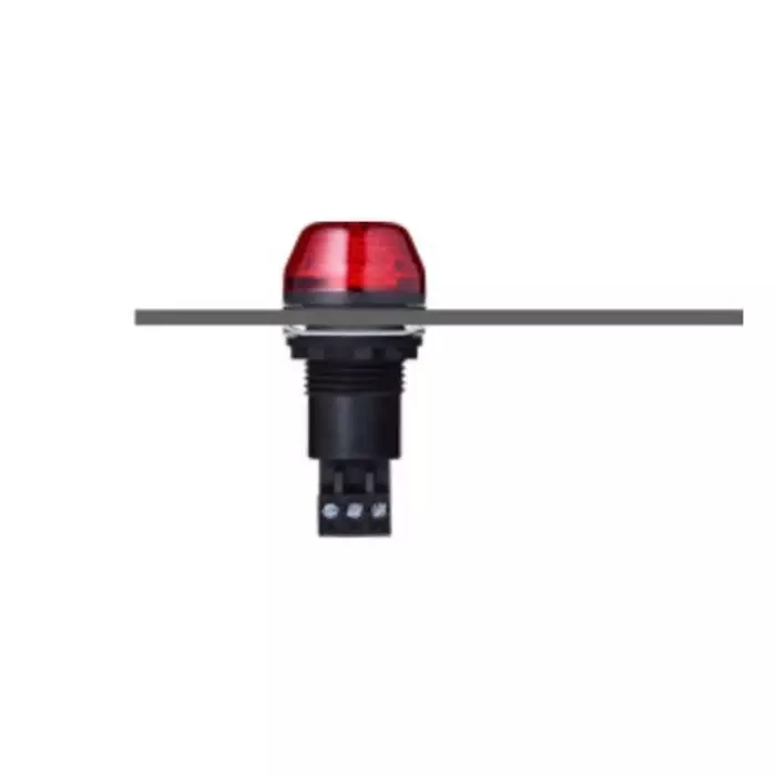 AUER Signal IBS Series Red Multiple Effect Beacon 230-240 V AC Base Mount Panel Mount LED Bulb IP65, 800502313