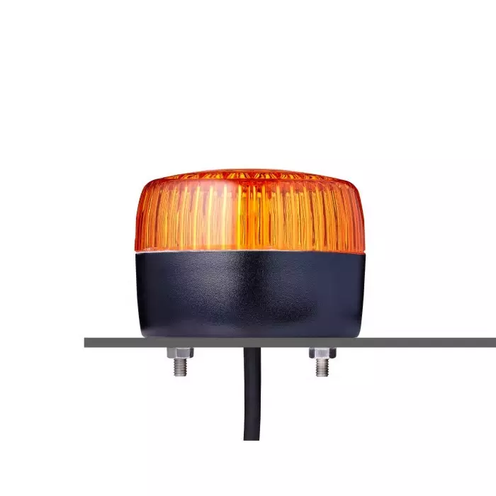 AUER Signal PFL Series Amber Multi Strobe Beacon 230/240 V Horizontal Tube Mounting Vertical LED Bulb IP67 IP69, 861511313