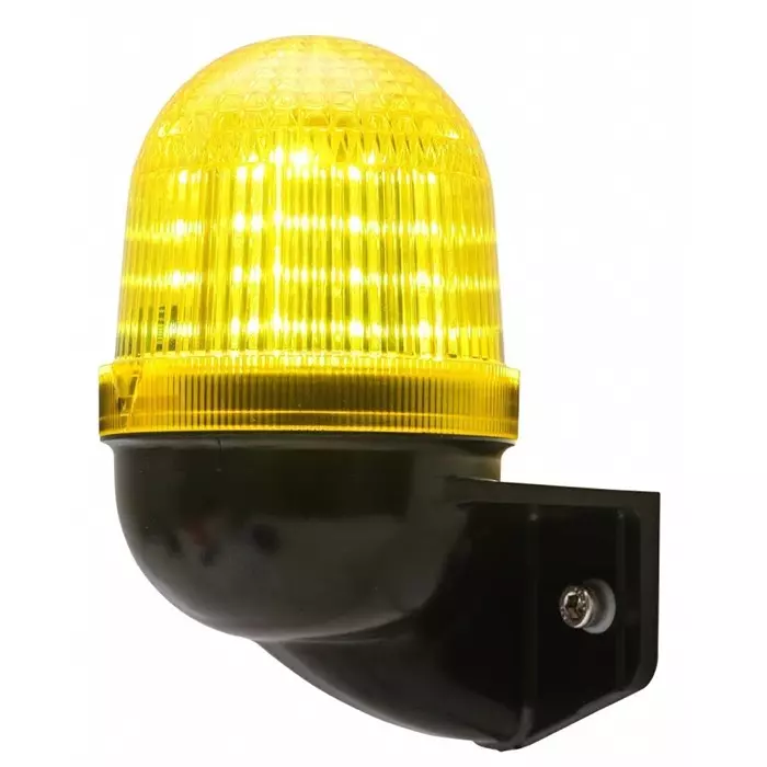 AUER Signal UDCV Series Yellow Multiple Effect Beacon 24 V AC/DC Surface Mount LED Bulb IP66, 858627405