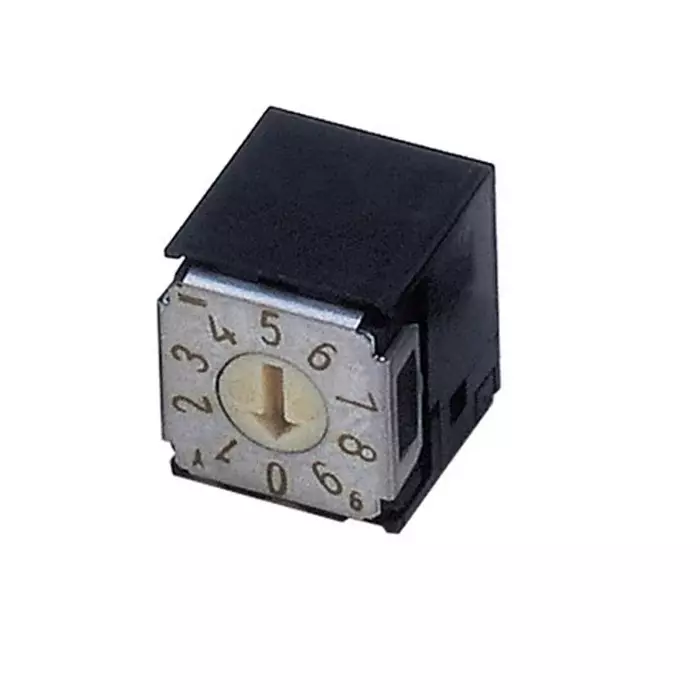 NIDEC COPAL ELECTRONICS GMBH SA-7000 Series BCD Rotary Switch 10 Position 100 mA J-Hook Terminal, SA-7011TA (Pack of 500 Pcs)