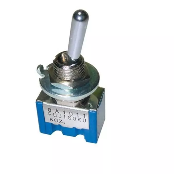 NIDEC COPAL ELECTRONICS GMBH Toggle Switch PCB Mount On-Off-On SPDT PC Straight Terminal, 8A1022-Z