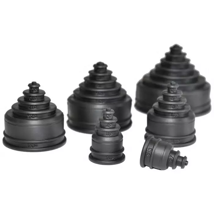 Flexicon Rubber End Cap Conduit Fitting 34mm Nominal Size Thermoplastic Elastomer Black IP66 Rating, REC34 (Pack of 10 Pcs)