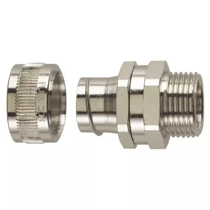 Flexicon Straight Swivel Conduit Fitting 32mm Nominal Size M32 Stainless Steel IP40 Rating, SSU32-M32-S