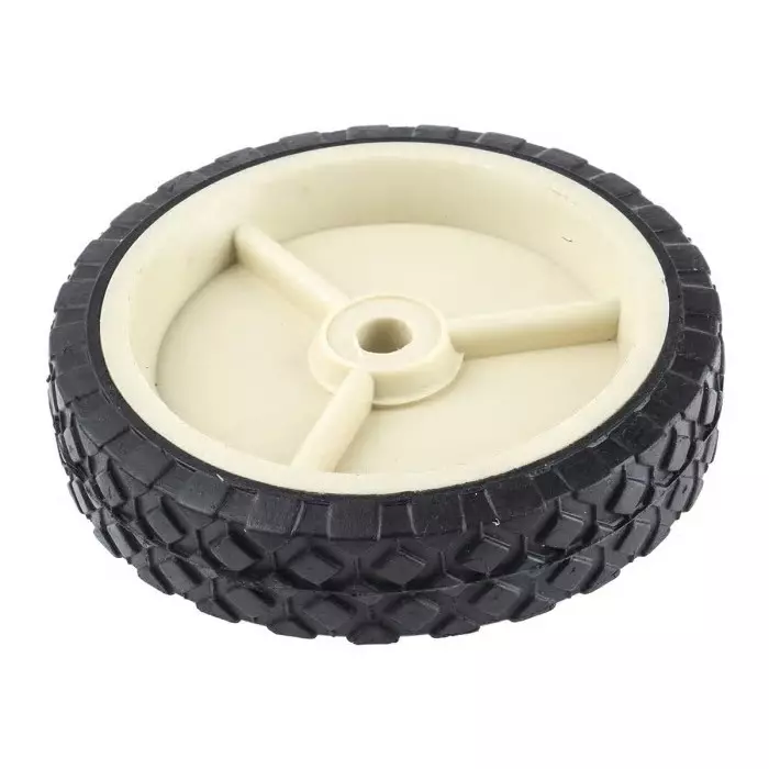Guitel Hervieu Black White Rubber Trolley Wheel 50 Kg, 380071