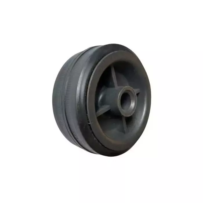 Guitel Hervieu Black Rubber Abrasion Resistant Trolley Wheel 80 Kg, 50801200