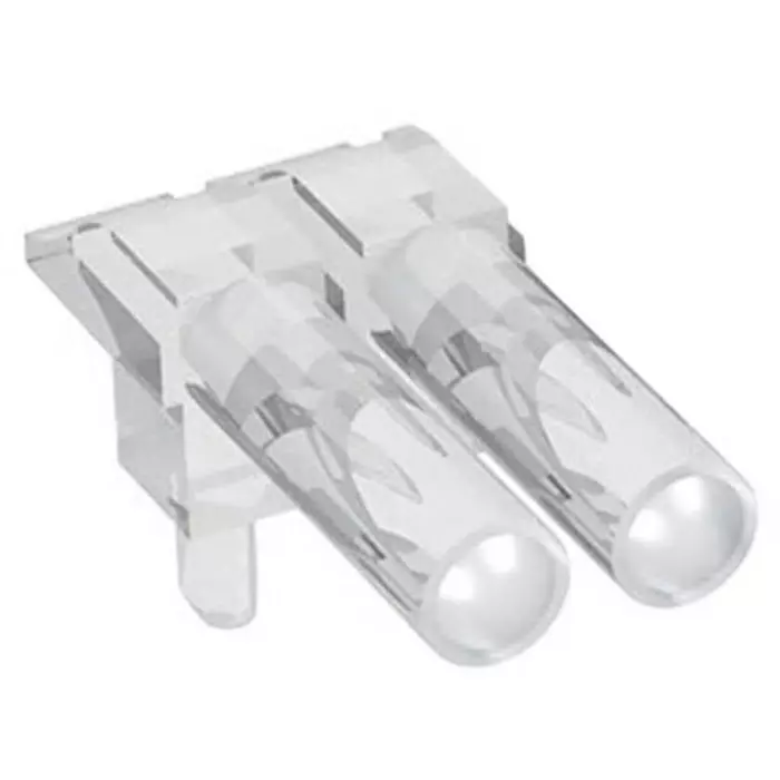 MENTOR PCB Mounted 2-Way Right Angle LED Light Pipe Clear Round Lens, 1271.2002 (Pack of 10 Pcs)