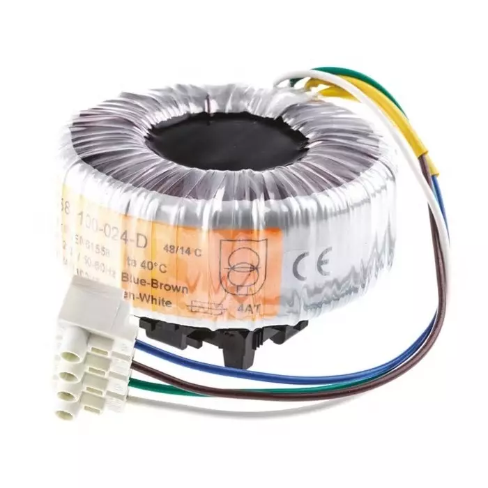 Nuvotem Talema Toroidal Transformer 230V AC 24V AC 100VA 1 Output, 58-0100-024-D