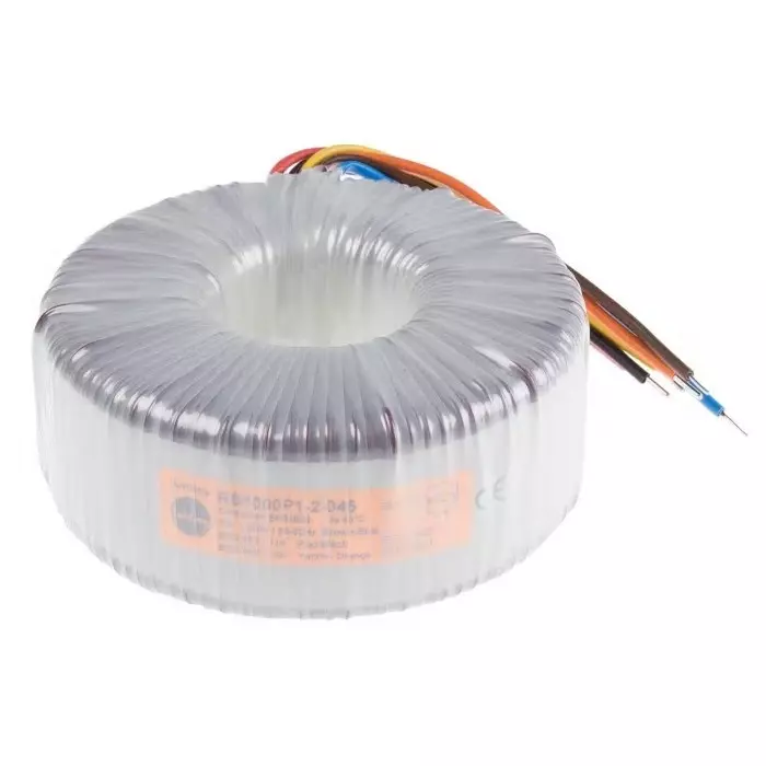 Nuvotem Talema Toroidal Transformer 230V AC 2 x 45V AC 1000VA 2 Output, 1000P1-2-045