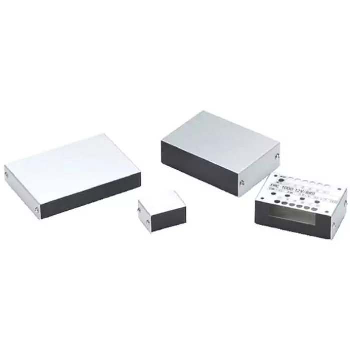 Takachi Electric Industrial YM Series Black Silver Aluminium Desktop Enclosure 100x70x30 mm, YM-100