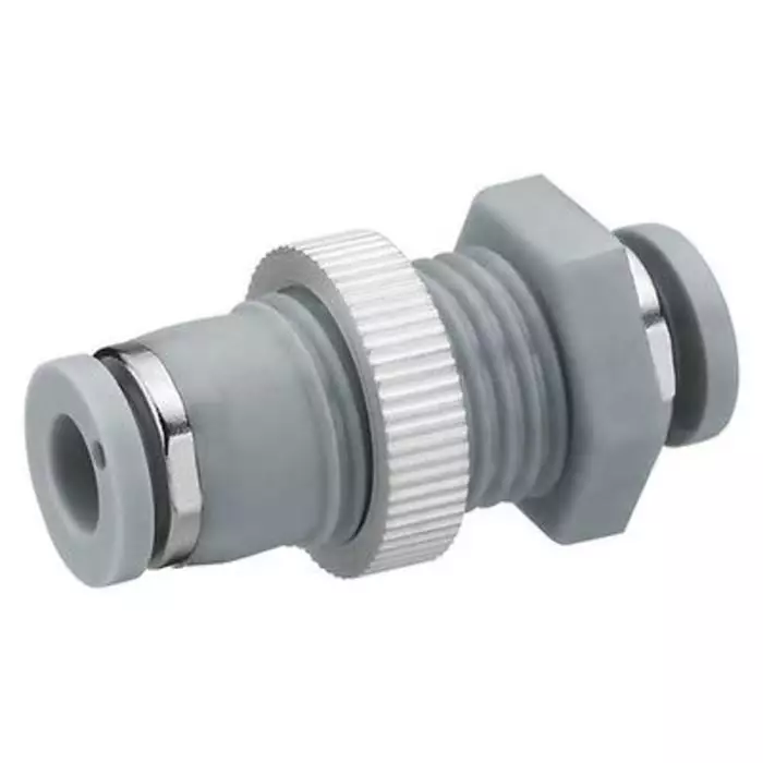 EMERSON – AVENTICS QR1-S-RSC Series Bulkhead Push In 10 mm to Push In 10 mm Push-in Connection Style, R412005054 (Pack of 10 Pcs)