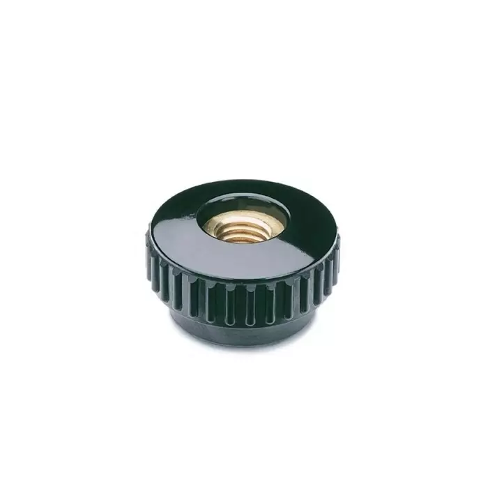 Elesa Duroplast Round Knob M6 Threaded Through Hole, 2311 (Pack of 25 Pcs)