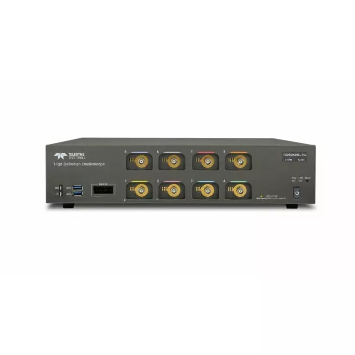 Teledyne LeCroy Bench Oscilloscope 2 GHz 8 Analogue Channels 16 Digital Channels, T3DSO4208L-HD