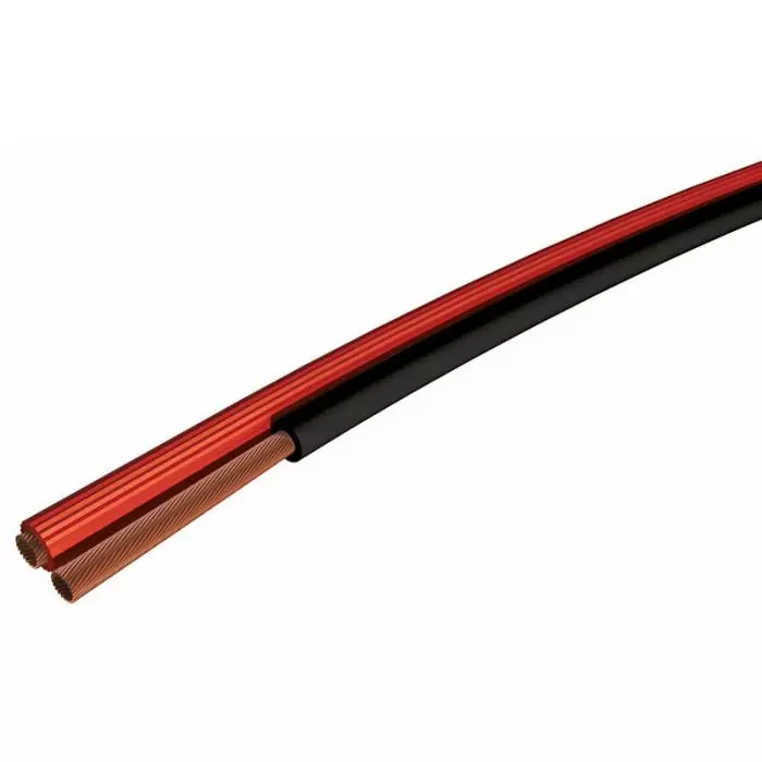 S2Ceb-Groupe Cae FHP Series 2 Core Speaker Cable 1.5 mm² CSA 2.6 x 5.2mm O.D 100m Black/Red, 40307126RN