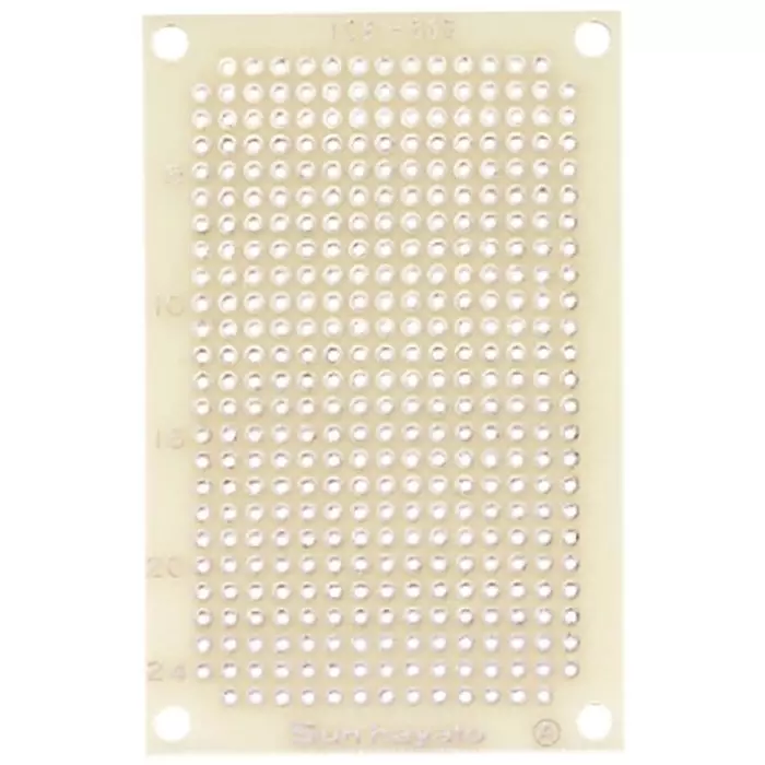 Sunhayato Single Sided Matrix Board FR4 1mm Holes 2.54 x 2.54mm Pitch 72 x 47 x 1.2mm, ICB-88G