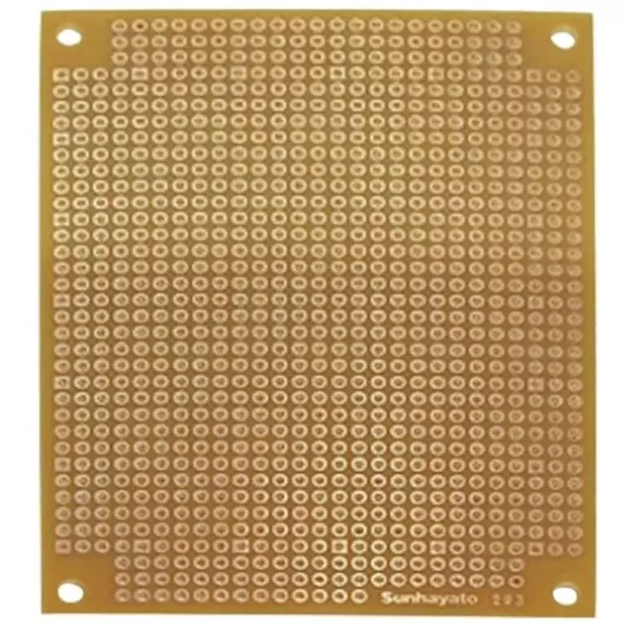 Sunhayato Matrix Board FR1 1mm Holes 2.54 x 2.54mm Pitch 95 x 72 x 1.6mm, ICB-293