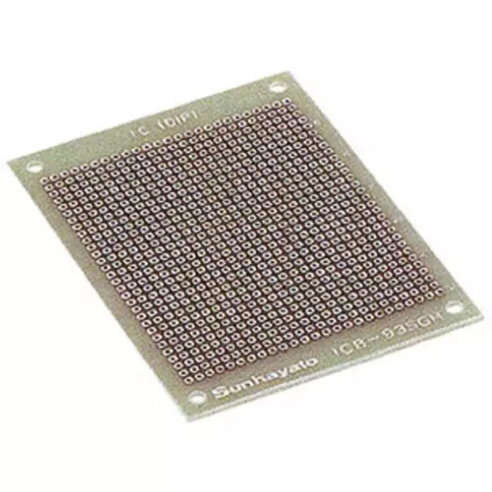 Sunhayato Double Sided Matrix Board FR4 0.9mm Holes 2.54 x 2.54mm Pitch 95 x 72 x 1.6mm, ICB-93SGH