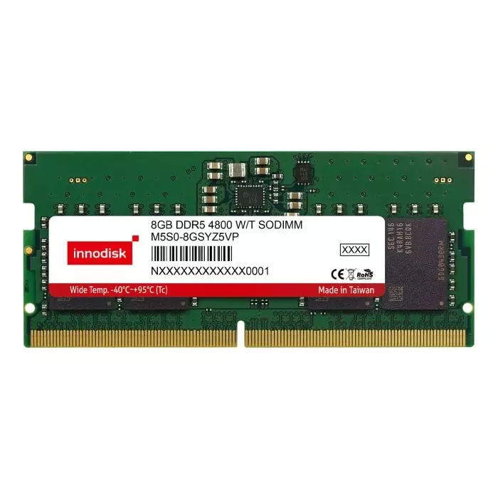 InnoDisk Laptop RAM 8 GB DDR5 SODIMM 1.1 V, M5S0-8GSYZ5VP