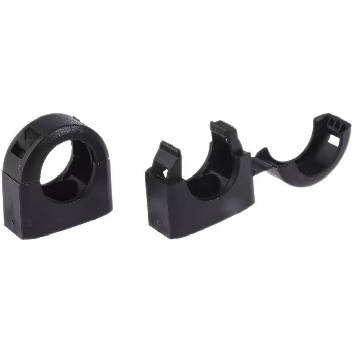 Adaptaflex Conduit Clip Conduit Fitting 16mm Nominal Size Nylon 66 Black, 7TCA296000R0048ACB16 (Pack of 10 Pcs)