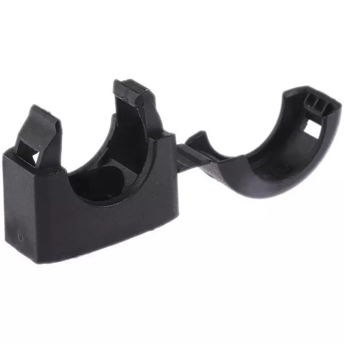 Adaptaflex Conduit Clip Conduit Fitting 16mm Nominal Size Nylon 66 Black, 7TCA296000R0048ACB16 (Pack of 10 Pcs)