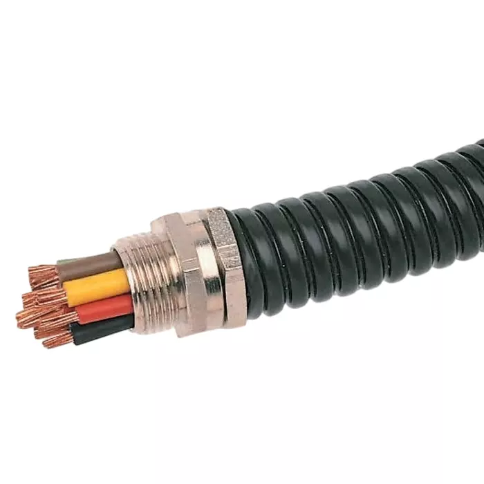 Adaptaflex Flexible Conduit 12mm Nominal Diameter Galvanised Steel Black, 7TCA296020R0049SP12/BL/25M