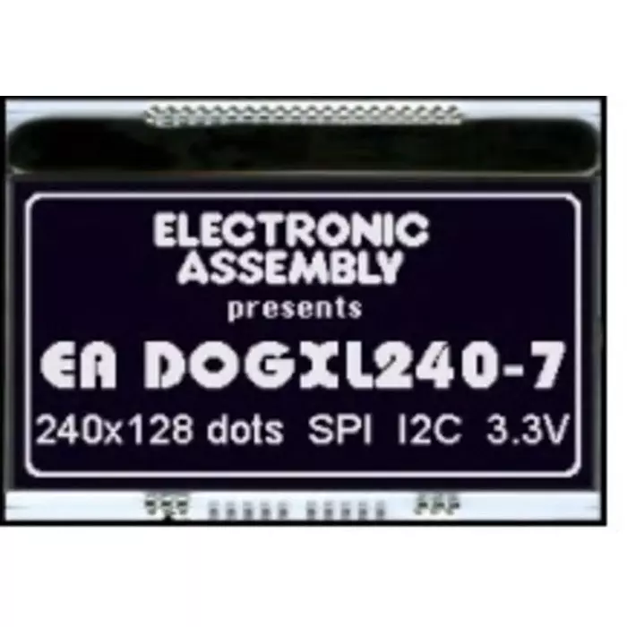 Display Visions LCD Display 3.3 V 900 µA I2C, SPI Interface FSTN Display Matrix Technology, EA DOGXL240S-7