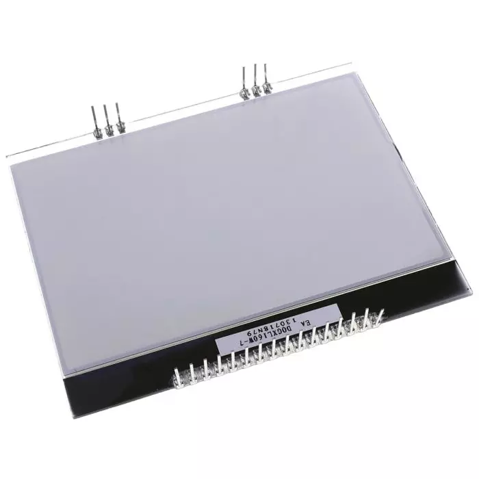 Display Visions Graphic LCD Display White on Black Transflective, EA DOGXL160W-7
